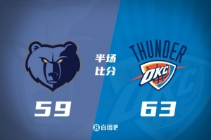 开云体育官网-亚历山大19+2+4 小皮蓬14+6+4 贝恩5中0 雷霆半场领先灰熊4分
